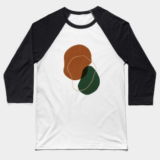 Mid Century Modern, Abstract Shapes Illustration 5.1 Baseball T-Shirt
